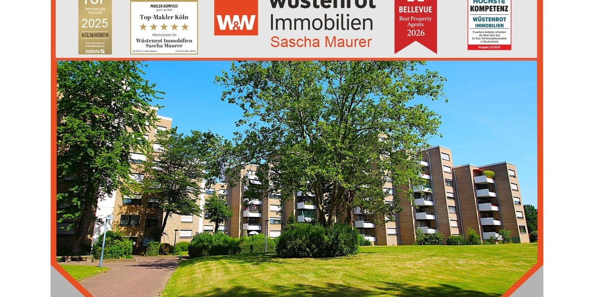 Sofort bezugsfrei! Gut geschnitten! Barrierearm! 4 Zimmer-Wohnung mit Balkon und TG-Stellplatz. - Etagenwohnung Bonn / Tannenbusch Tannenbusch | Angebot:26948123